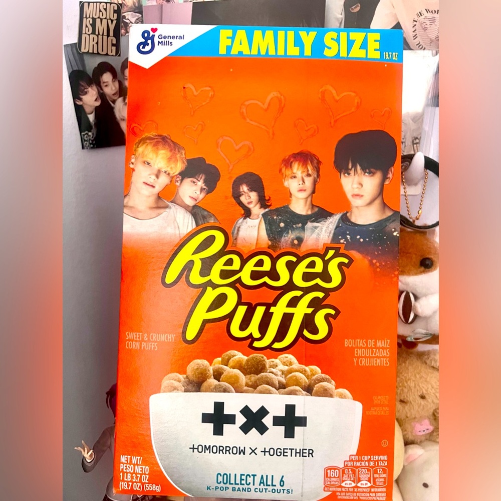 TXT K-Pop Txt Tomorrow X Together General-Reese’s Puffs  Limited Edition